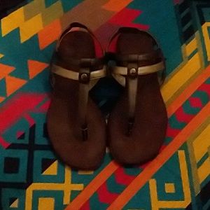 Black and Silver Sandals